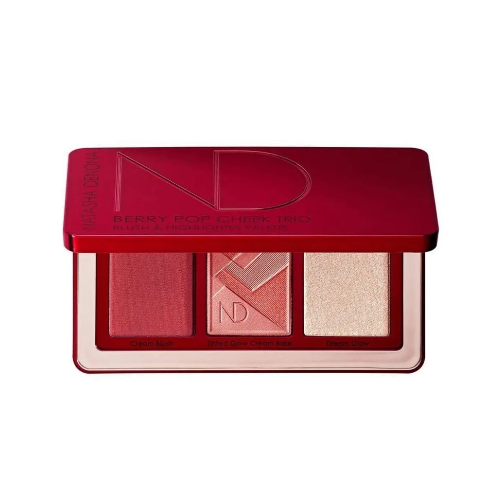 NATASHA DENONA Berry Pop Cheek Trio Palette NIB